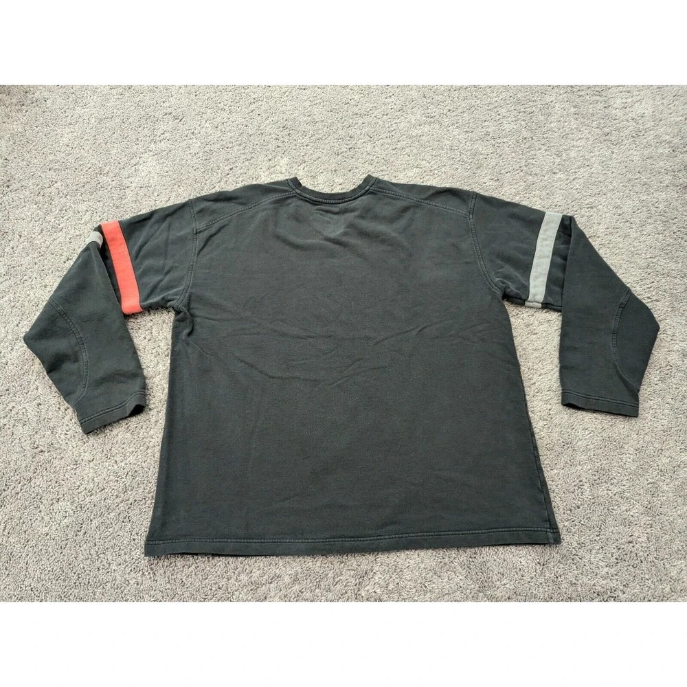Vintage Nike Pullover Mens‎ XXL Sweater Black V-Neck Long Sleeve